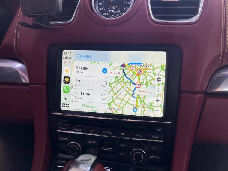 Apple CarPlay в Порш 911