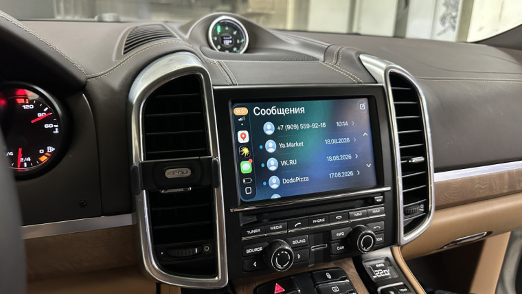 Porsche Cayenne установка Apple CarPlay